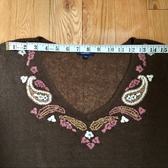 Reitmans embroidered sweater with bell sleeve - Picture 3 of 8